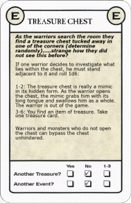 Warhammer Quest Unexpected Event Card - Treasure Chest